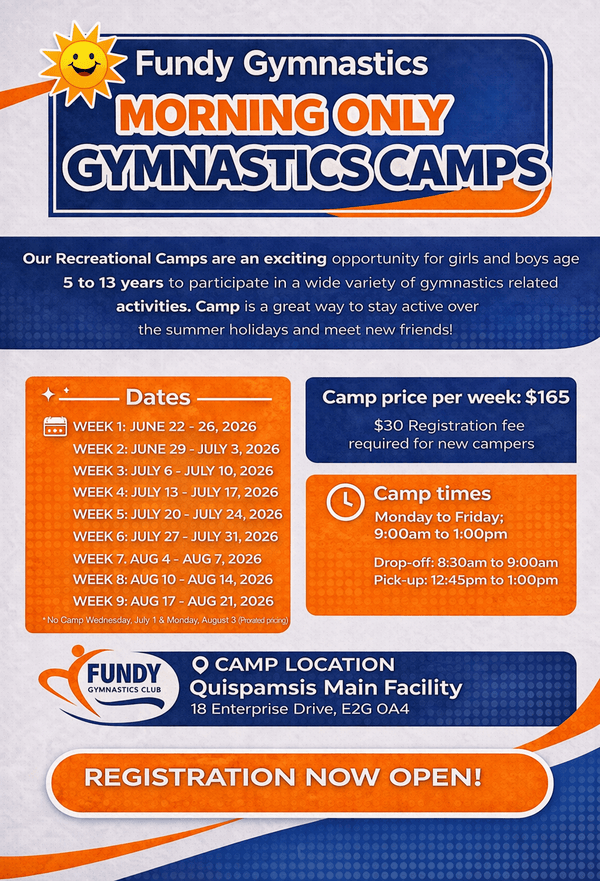 Fundy Gymnastics summer camp